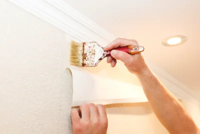 Pose de papier peint à Curgy — revêtements muraux et toiles de verre